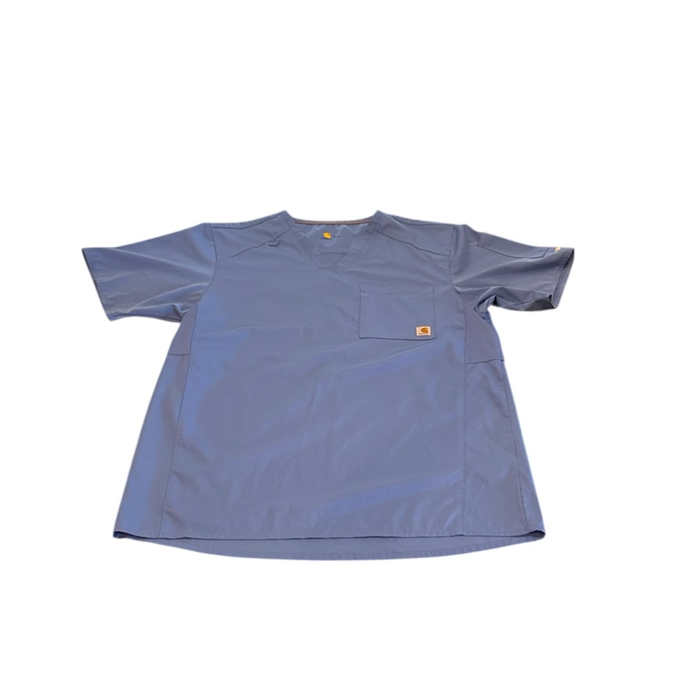 Carhartt Steel Blue V-Neck Top size Medium